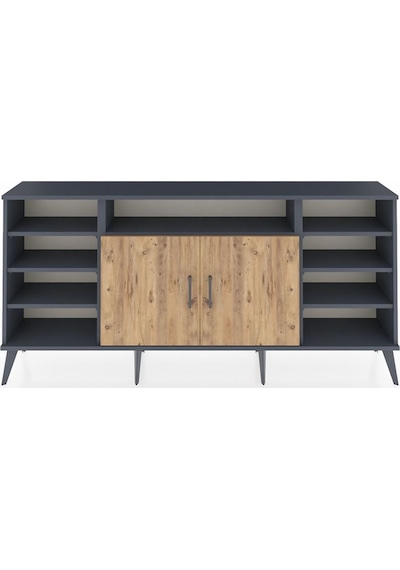Arges Konsol 8 Raflı 2 Kapaklı 176x30x83 Antrasit-çam/antrasit Çam/antrasit Arges Konsol 8 Raflı 2 Kapaklı 176x30x83 Antrasit-çam/antrasit Çam/antrasit