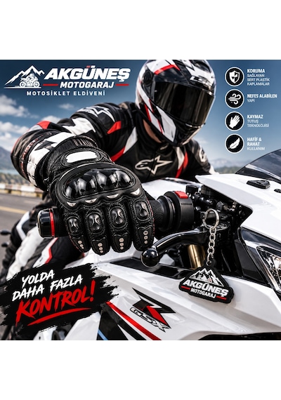 Speed Biker Motosiklet Eldiveni Yazlık Nefes Alabilir, Koruyucu, Ce Sertifikalı Motor Eldiveni
