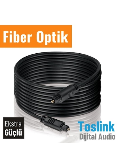 Irenis Fiber Optik Kablo Toslink Optik Ses Kablosu Ekstra Kalın 1.5 M