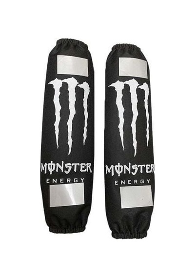 Monster Logolu Amortisör Kılıfı Reflektörlü Beyaz Diğer