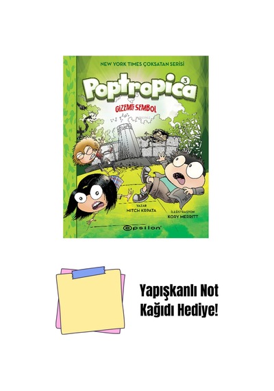 Poptropica-3 Gizemli Sembol + Yapışkanlı Not Kağıdı