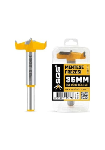 Sgs Ahşap Menteşe Frezesi 35 Mm Sgs1471