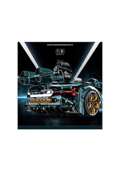 Guly 10611 Millanio Spor Araba 1:8 Technic Yapım Blok Seti 3159 Parça