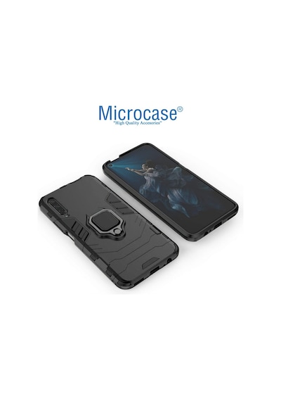 Huawei P Smart Pro 2019 Batman Yüzük Standlı Kılıf + Cam (Seç)