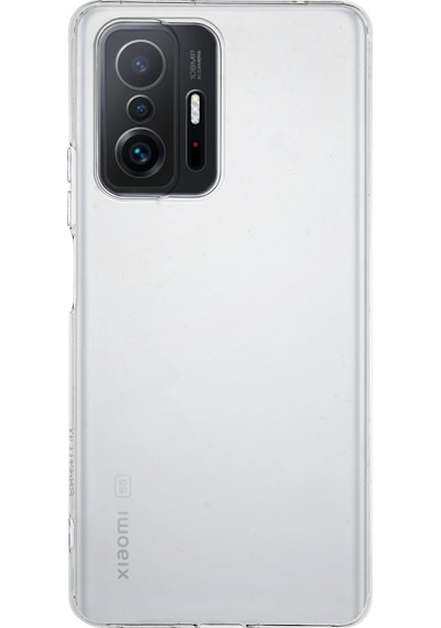 Xiaomi  Mi 11T ile Uyumlu Kapak Kamera Korumalı Şeffaf Tıpalı Silikon Kılıf