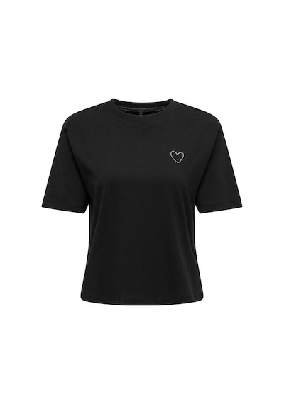 Only Onlrhıne Siyah Kadın T-shirt 15368901 Siyah
