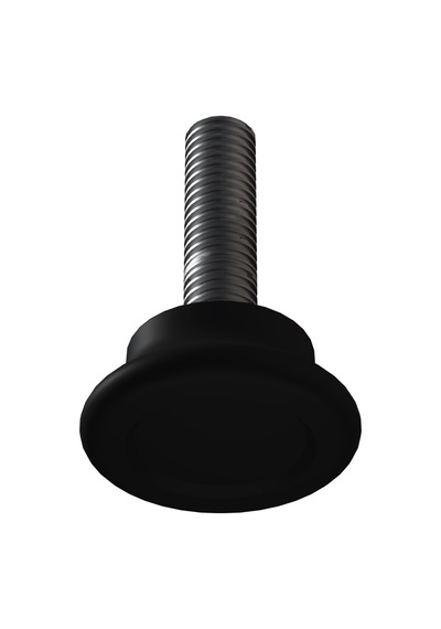 Cateksss M8x30 Düz Bingo Ayak, Pingo Ayak Çap:30 Mm Siyah - 38 Li Paket