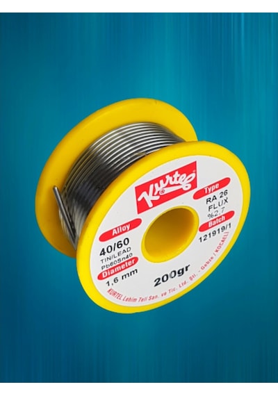 Kurtel Sn40/Pb60 Ra26 Reçineli Lehim Teli