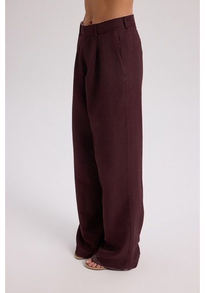 Mai Collection Mai Studios Co. Nagmetah Sırt Pencereli Bordo Yelek Pantolon Takım Bordo