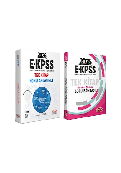Editör Yayınları 2026 Ekpss Tek Kitap Konu Anlatımlı Ve Data Soru Bankası Seti 2 Kitap
