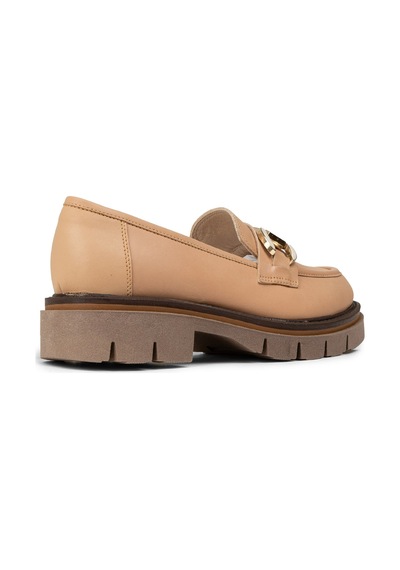 Deery Kadın Hakiki Deri Bej Loafer Ayakkabı - F2313zpdre01 Bej