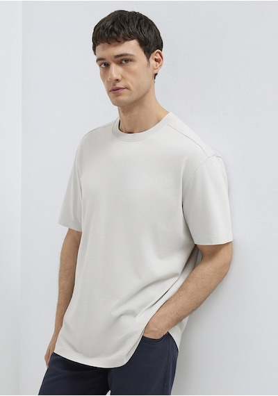 Mavi - Gri Basic Tişört 0613466-70077 Gri