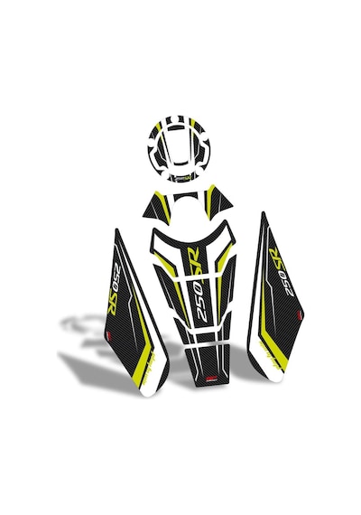 GP Kompozit  CF Moto 250 SR 2020-2024 Uyumlu Tank Pad Seti Sarı