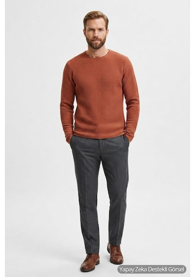 Jack & Jones Jprblumason Erkek Kazak Kırmızı