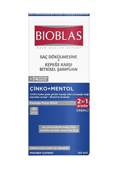 Bıoblas Şampuan 360ml Kepeğe Karşı Etkili, Saç Dökülmesine Karşı - 3 Adet Tarı