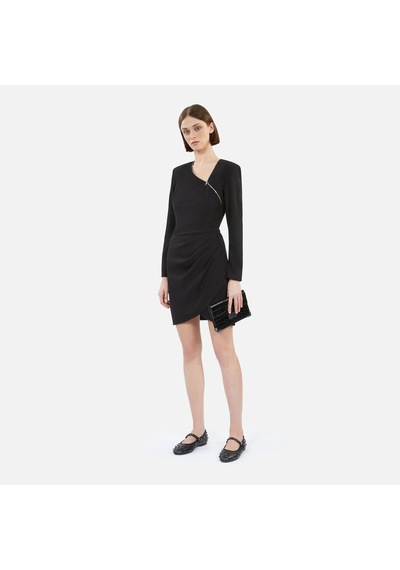 The Kooples Kadın Fermuarlı Siyah Elbise