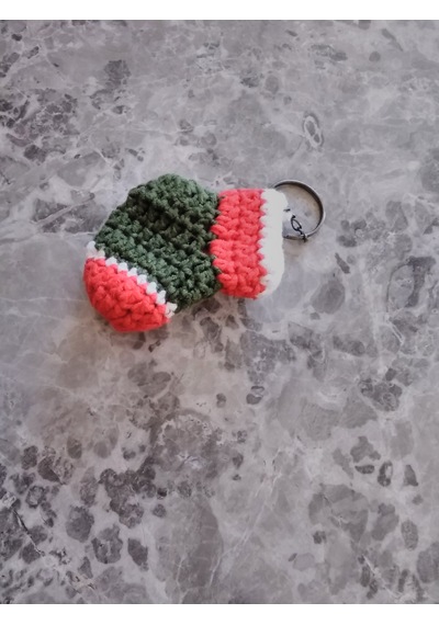 Noel Pabucu Yılbaşı Anahtarlık 4cm 6cm