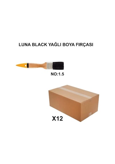No 1.5 Luna Yağlı Boya Fırçası, 12 Adet