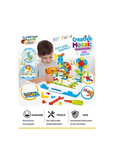 3d Matkaplı Creative Puzzle 11b Mozaik Puzzle 307 Parça
