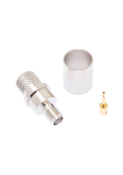 Sma Dişi Lmr400-rg8-tzc500 Sıkmalı Tip Rf Konnektör Crimp Sf400