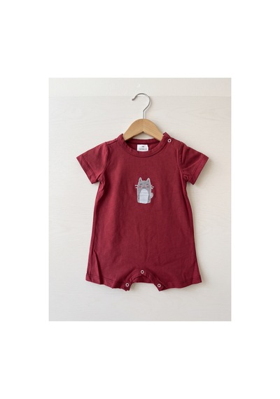 Fuar Baby Miniklere Özel Kız & Erkek Bebek Pamuklu Kısa Paça Tulum Kedicik Desenli Fuar Baby Miniklere Özel Kız & Erkek Bebek Pamuklu Kısa Paça Tulum Kedicik Desenli