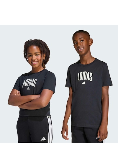 Adidas Collegiate Graphic Çocuk Siyah Tişört Ke1348 Siyah