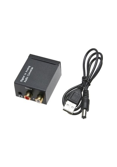 5057 Dijital To Analog 3.5mm Optik Ses Tos Çevirici Dönüştürücü Adaptör