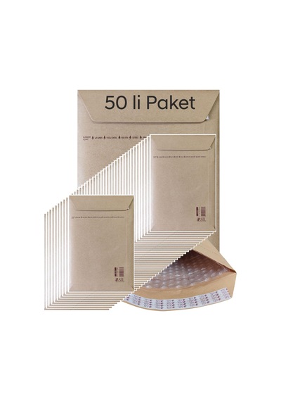Asil Hava Kabarcıklı Zarf 17x23cm 50 Li Paket