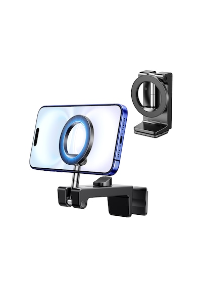 Ugreen Magsafe Uçak Telefon Tutucu, Magsafe Uyumlu, 360 Dönebilen, Eller Serbest Seyahat Telefon Standı, 45377 Siyah