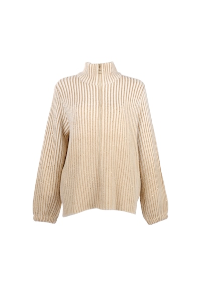 Vedi-bb Oversize Yüksek Yakalı Balon Kol Kadın Ceket - Minimalist Tarz Camel