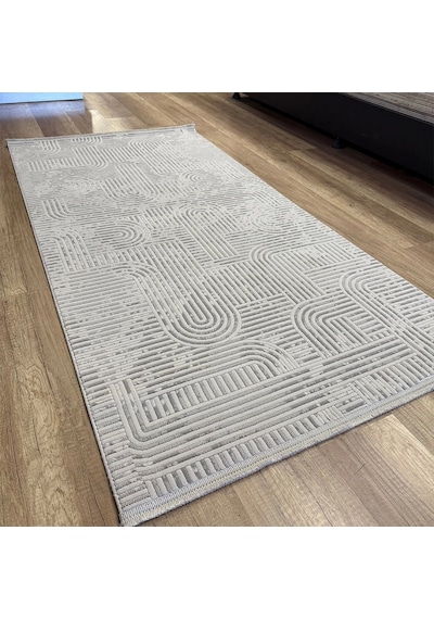 Hoom Rugs Markiz 1138 Gri Modern Pamuk Taban Halı Gri