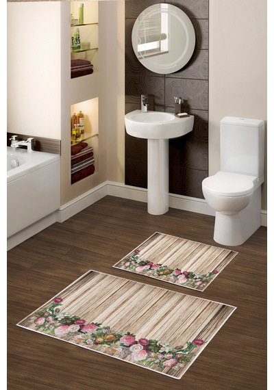 Alanur Trend Kaymaz Taban Dijital Banyo Takımı Kt470 Kahve