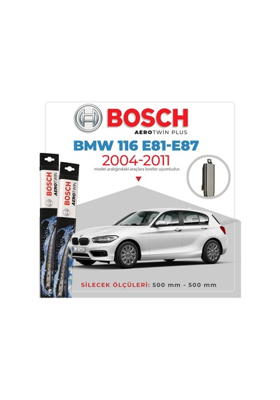 Bmw 116 E81-E87 Muz Silecek Takımı 2004-2011 Bosch Aerotwin