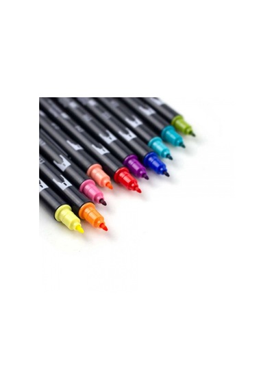 Tombow 10'Lu Retro Renkler Ab-T Dual Brush Pen G.Kalem Seti 56217