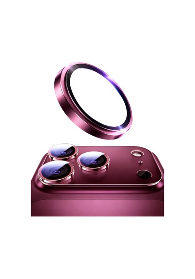 Apple Apple Uyumlu iPhone 18 Pro Max Bilvis Titan Kamera Lens - Bordo