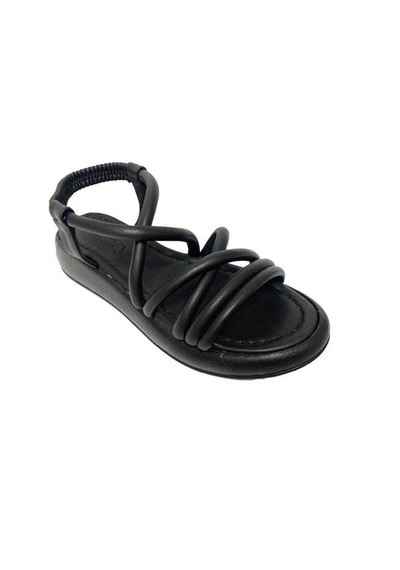 Fancy 050-24 Deri Trend Fashion Kadın Sandalet Siyah