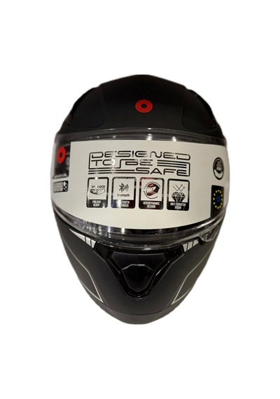 Shiro Katana Sv Joker Kapalı Kask Mat Siyah