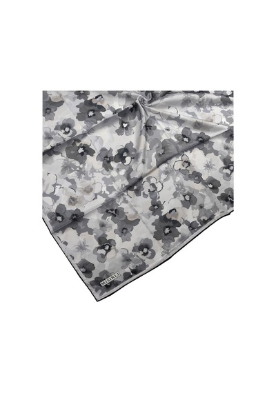 Mim Eşarp Mısırlı Eşarpları Silky Cocoon Trend Polyester Twill Sport Eşarp Siyah