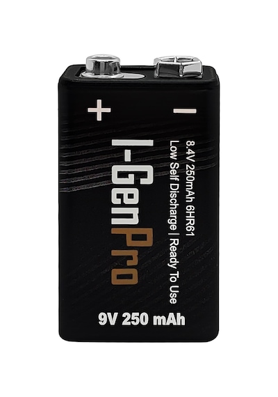 I-gen D915 2'li Aa/aaa/9v Pil Şarj Aleti + 1 Adet 9v Pro 250 Mah 1.2v Ni-mh Şarjlı 9v Pilli Set