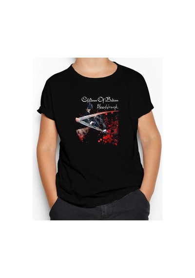 Zepplin Giyim Children of Bodom Blooddrunk Siyah Çocuk Tişört Siyah