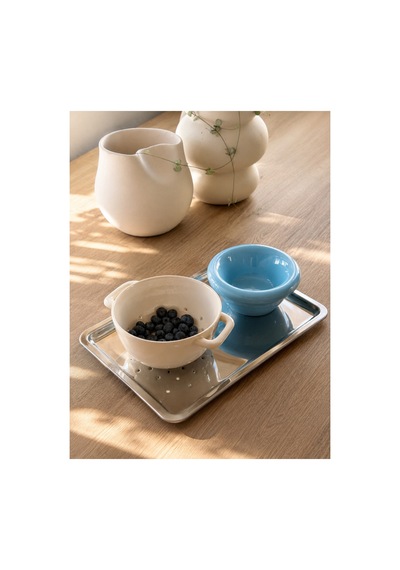 Seramik Donut Bowl Kahvaltılık Tatlı Salata Kase Mavi - 828768060 Mavi
