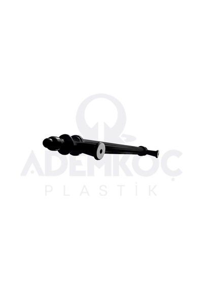 Cateksss Kumru 96 Mm Çekmece Dolap Mobilya Kulpu Sert Plastik Polimer Siyah - 12 Li Paket