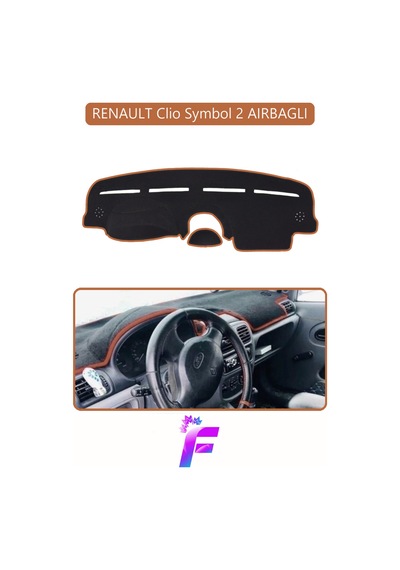 Renault Symbol 2 Uyumlu Torpido Örtüsü Yansıma Önleyici Tam Koruma Kolay Ve Hızlı Montaj J70