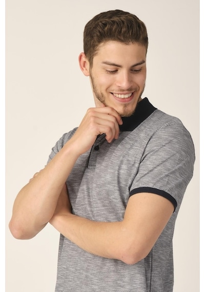 Alexander Gardi Alexandergardı Jakarlı Polo Yaka T-Shirt (E21-8101) (553756011)