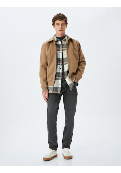 Koton Slim Fit Kot Pantolon - Brad Jean Siyah 5wam40100ıd Siyah