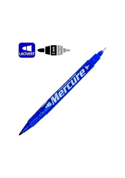 Mercure Mc-107-l Permanent Asetat Çift Taraflı Cd Kalemi Lacivert Lacivert
