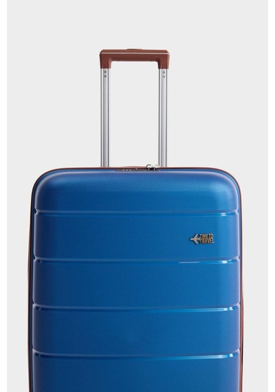 Defacto Unisex Sert Kapaklı Büyük Valiz H2405axnsbe644 Mavi-be644