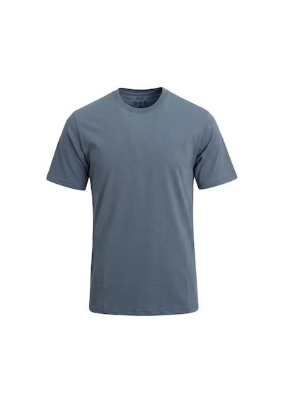 Uki Mavi Bisiklet Yaka Basic T-shirt
