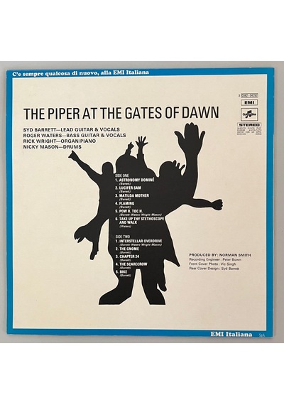 Pink Floyd The Piper At The Gates Of Dawn Plak 1971 Orjinal İtalya Baskı