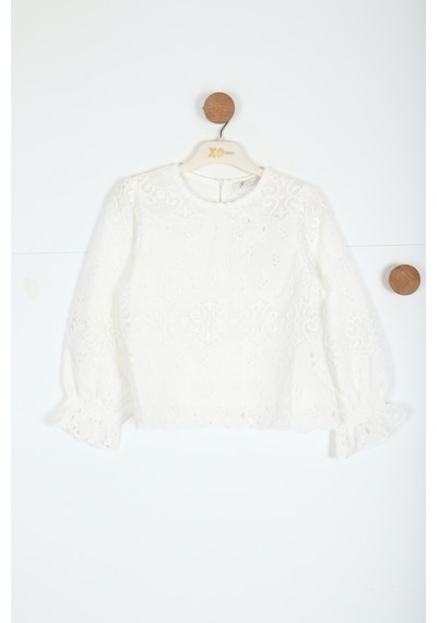 Xo Kids Kız Çocuk Bluz 5-9 Yaş 35929 Beyaz